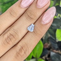 1.36 Ct. White Sapphire from Ceylon (Sri Lanka) Life Style