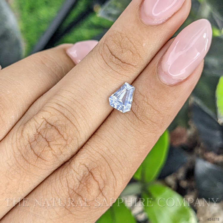 1.36 Ct. White Sapphire from Ceylon (Sri Lanka)