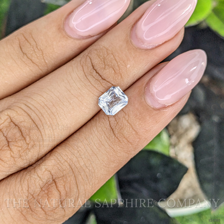 1.35 Ct. White Sapphire from Ceylon (Sri Lanka)