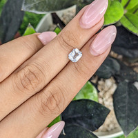 1.35 Ct. White Sapphire from Ceylon (Sri Lanka) Life Style