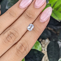 1.15 Ct. White Sapphire from Ceylon (Sri Lanka) Life Style