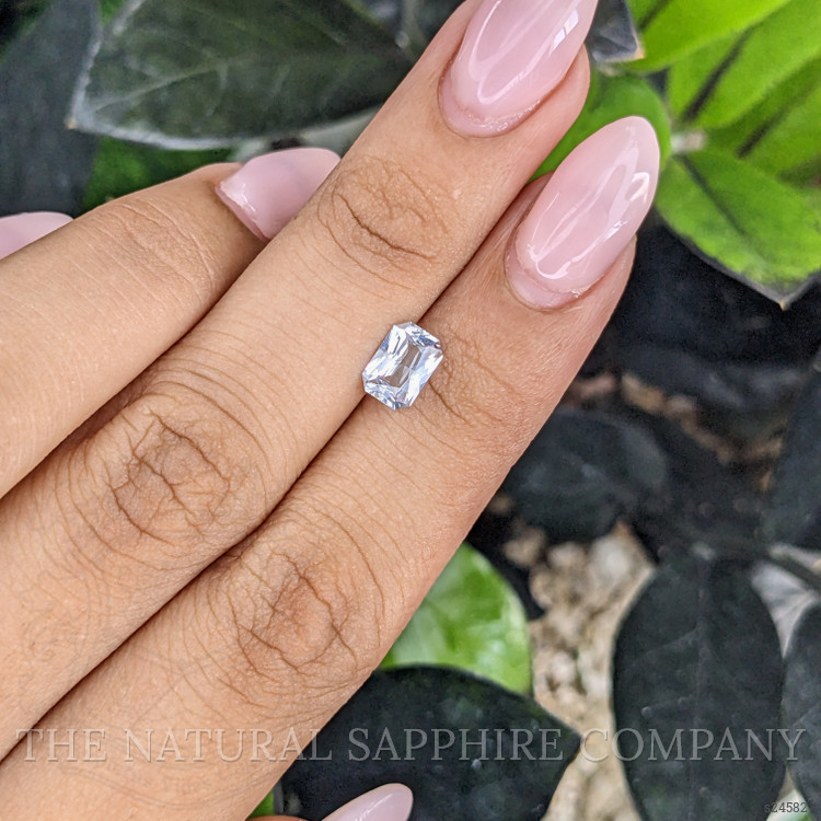 1.15 Ct. White Sapphire from Ceylon (Sri Lanka)