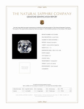 1.12 Ct. White Sapphire from Ceylon (Sri Lanka) Scan Report