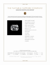 1.08 Ct. White Sapphire from Ceylon (Sri Lanka) Scan Report