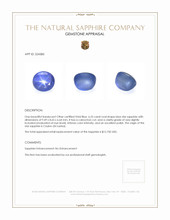 6.25 Ct. Blue Star Sapphire from Ceylon (Sri Lanka) Appraisal