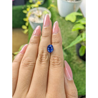 3.12 Ct. Blue Sapphire from Ceylon (Sri Lanka) Life Style