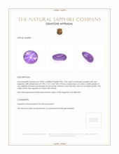 2.26 Ct. Sapphire from Ceylon (Sri Lanka) Appraisal