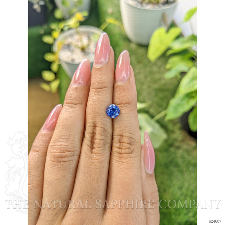 1.73 Ct. Blue Sapphire from Ceylon (Sri Lanka)