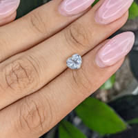 1.46 Ct. White Sapphire from Ceylon (Sri Lanka) Life Style