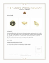 1.00 Ct. Yellow Sapphire from Ceylon (Sri Lanka) Appraisal