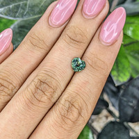 1.48 Ct. Green Sapphire from Madagascar Life Style