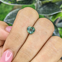 1.48 Ct. Green Sapphire from Madagascar Life Style