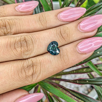 3.52 Ct. Bluish Green Sapphire from Madagascar Life Style