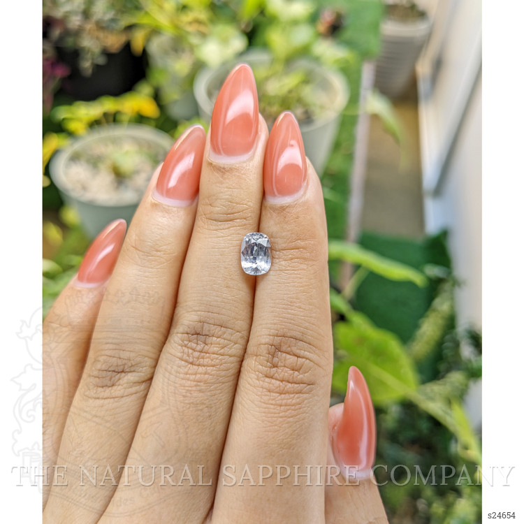 1.75 Ct. Greyish Blue Sapphire from Ceylon (Sri Lanka)