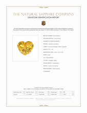 1.60 Ct. Orangish Yellow Sapphire from Ceylon (Sri Lanka) Scan Report