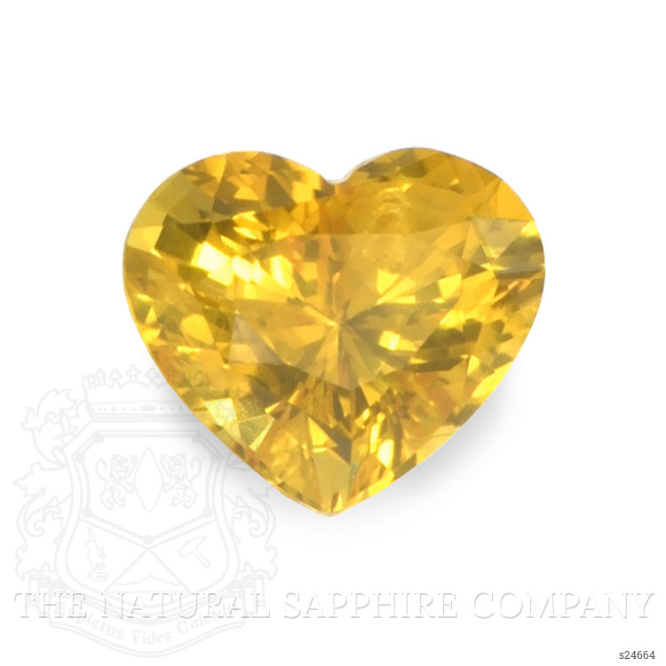 1.60 Ct. Orangish Yellow Sapphire from Ceylon (Sri Lanka)