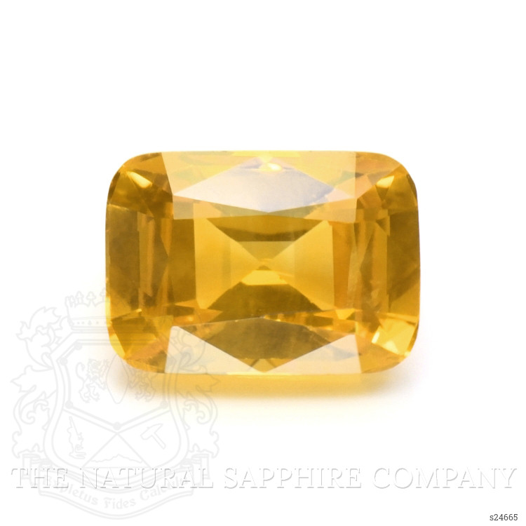 7.55 Ct. Yellowish Orange Sapphire from Ceylon (Sri Lanka)