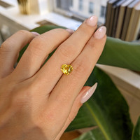 2.07 Ct. Yellow Sapphire from Ceylon (Sri Lanka) Life Style