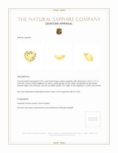 2.59 Ct. Yellow Sapphire from Ceylon (Sri Lanka) Appraisal
