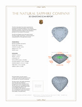 12.92 Ct. Orangish Yellow Sapphire from Ceylon (Sri Lanka) 3 D Scan Report