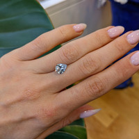 1.64 Ct. White Sapphire from Ceylon (Sri Lanka) Life Style