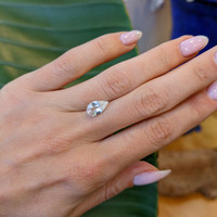 2.09 Ct. White Sapphire from Ceylon (Sri Lanka) Life Style