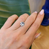 2.00 Ct. White Sapphire from Ceylon (Sri Lanka) Life Style