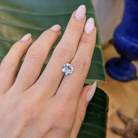 2.39 Ct. White Sapphire from Ceylon (Sri Lanka) Life Style