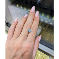 2.39 Ct. White Sapphire from Ceylon (Sri Lanka) Life Style