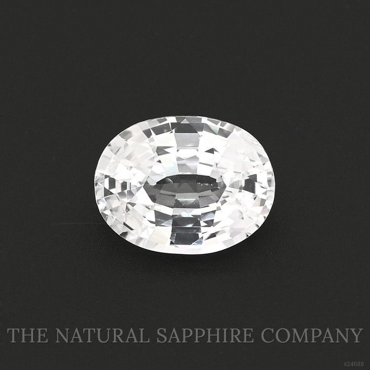 2.12 Ct. White Sapphire from Ceylon (Sri Lanka)