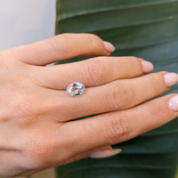 2.12 Ct. White Sapphire from Ceylon (Sri Lanka) Life Style