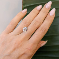 2.12 Ct. White Sapphire from Ceylon (Sri Lanka) Life Style