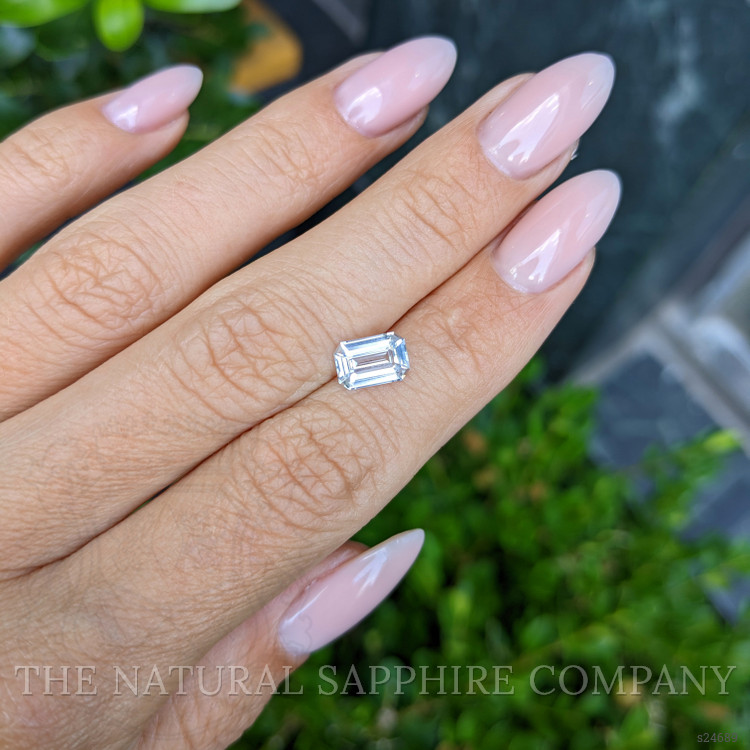 1.52 Ct. White Sapphire from Ceylon (Sri Lanka)