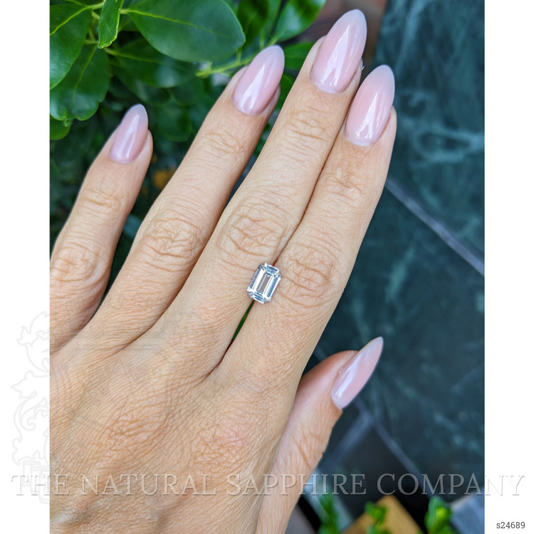 1.52 Ct. White Sapphire from Ceylon (Sri Lanka)