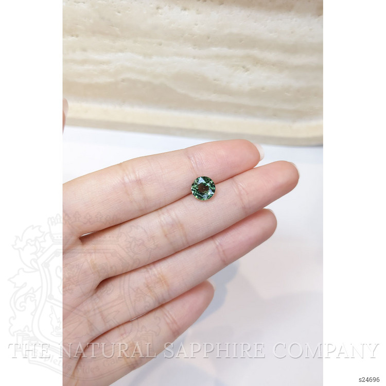2.40 Ct. Green Sapphire from Ceylon (Sri Lanka)