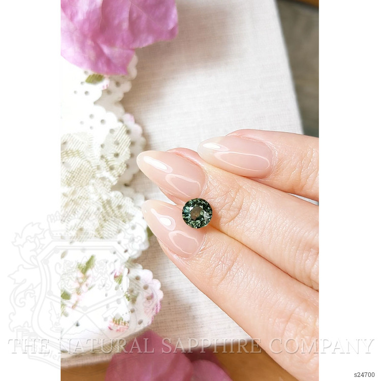 1.84 Ct. Green Sapphire from Ceylon (Sri Lanka)
