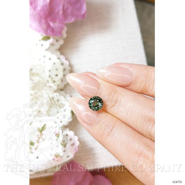 2.17 Ct. Green Sapphire from Ceylon (Sri Lanka)