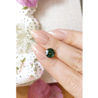 3.07 Ct. Bluish Green Sapphire from Ceylon (Sri Lanka) Life Style
