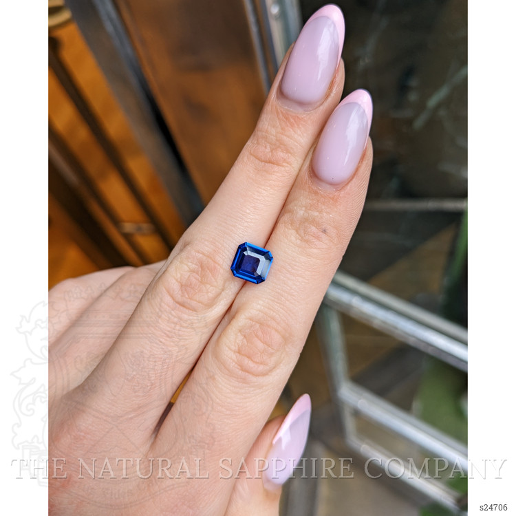 2.01 Ct. Purplish Blue Sapphire from Ceylon (Sri Lanka)