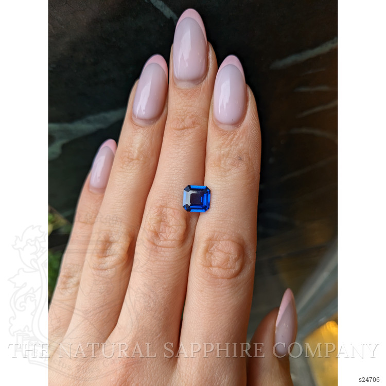 2.01 Ct. Purplish Blue Sapphire from Ceylon (Sri Lanka)
