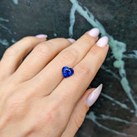 2.53 Ct. Blue Sapphire from Ceylon (Sri Lanka) Life Style