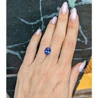 3.03 Ct. Blue Sapphire from Ceylon (Sri Lanka) Life Style