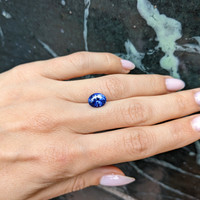 3.03 Ct. Blue Sapphire from Ceylon (Sri Lanka) Life Style