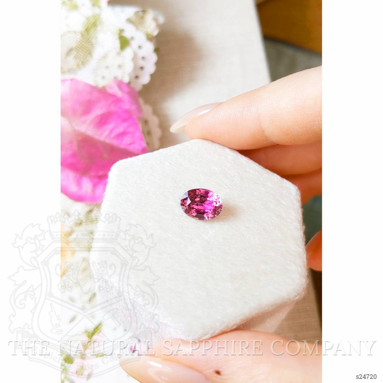 2.20 Ct. Reddish Pink Sapphire from Ceylon (Sri Lanka)