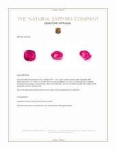 1.55 Ct. Pink Sapphire from Burma (Myanmar) Appraisal