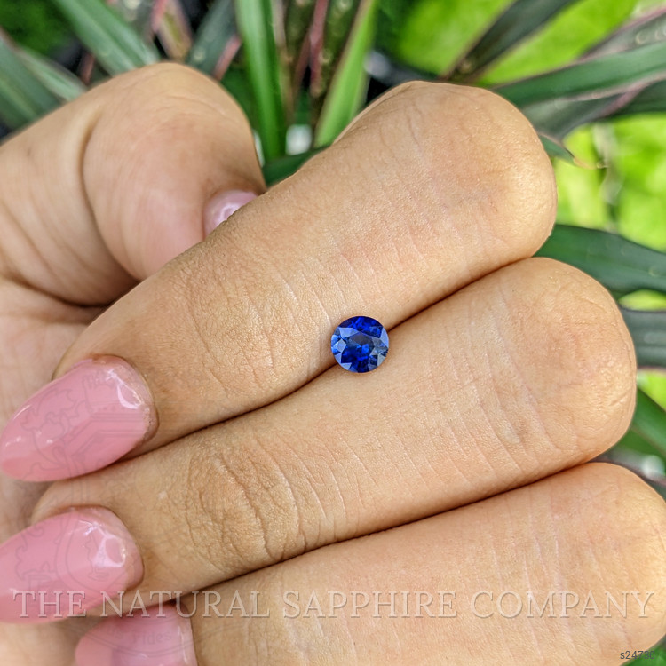 0.52 Ct. Blue Sapphire from Ceylon (Sri Lanka)