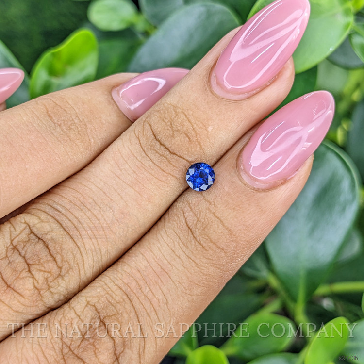 0.58 Ct. Blue Sapphire from Ceylon (Sri Lanka)