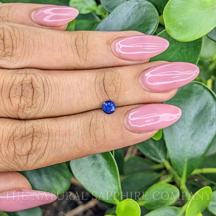 0.58 Ct. Blue Sapphire from Ceylon (Sri Lanka)