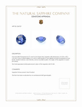 0.37 Ct. Sapphire from Ceylon (Sri Lanka) Appraisal