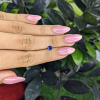 0.65 Ct. Purplish Blue Sapphire from Ceylon (Sri Lanka) Life Style